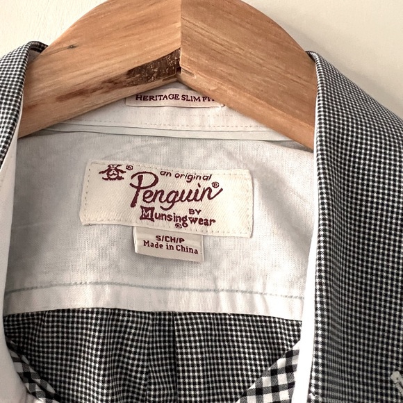 Penguin Heritage Slim Fit Short Sleeve Button Down - Picture 6 of 11